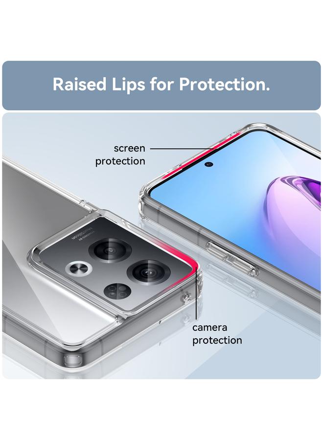اس-توب جراب لهاتف OPPO Reno8 Pro الهند، جراب هاتف ملون من الأكريليك + TPU - Image 5