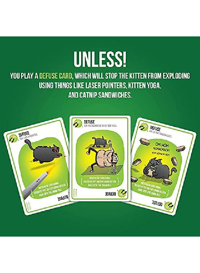 Exploding Kittens LLC Streaking Kittens Expansion Set - Ridiculous Russian Roulette Card Game, Easy Family-Friendly Party Games - Card Games For Adults, Teens & Kids - 15 Card Add-On  - Image 4