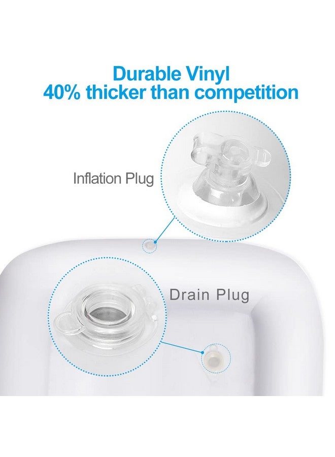 Jasonwell 3 PCS Inflatable Serving Bars Ice Buffet Salad Serving Trays Food Drink Holder Cooler Containers Indoor Outdoor BBQ Picnic Pool Party Supplies Luau Cooler w Drain Plug - Image 5