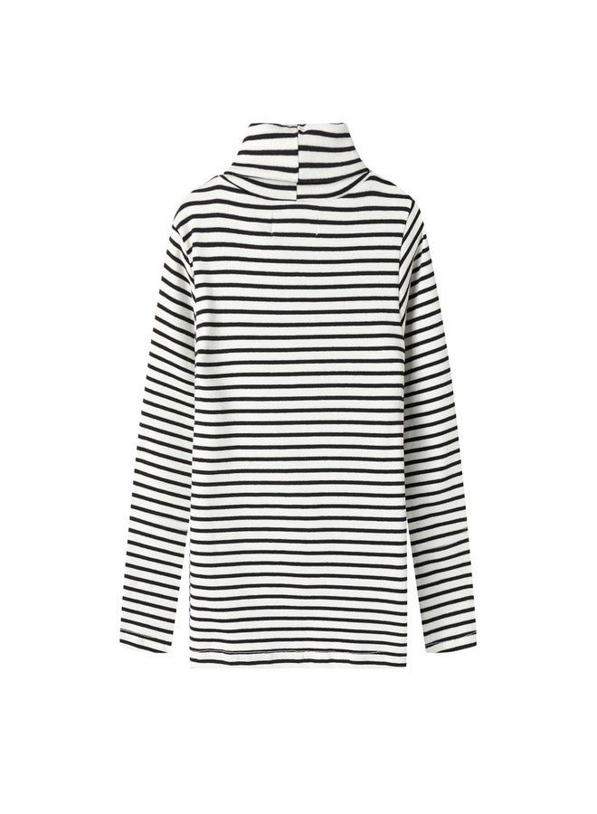 Mud Kingdom Baby Boy Long Sleeve Turtleneck T-Shirt Black Stripe 18-24 Months - Image 2