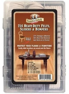 Parker & Bailey Parker & Bailey Felt Slider Bumper Kit – 16-Piece Furniture Protector Set, Prevents Scratches & Noise, Easy to Install for Hardwood & Tile Floors  - Image 1