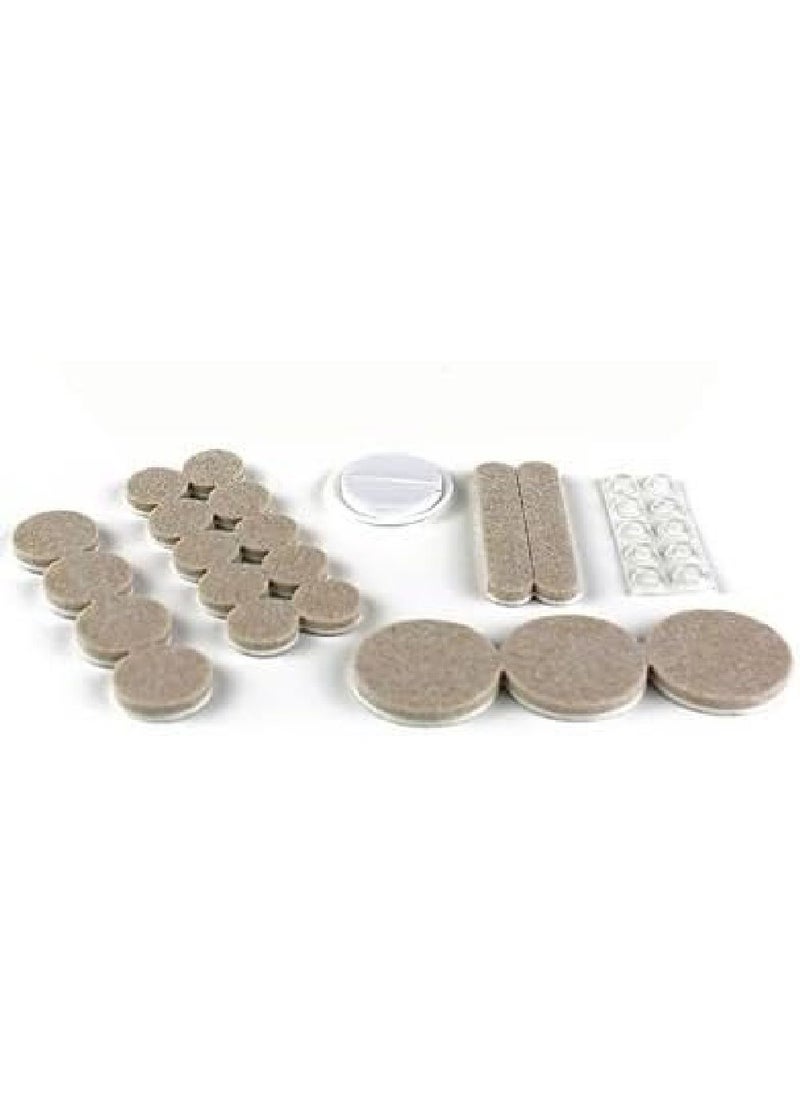 Parker & Bailey Parker & Bailey Felt Slider Bumper Kit – 16-Piece Furniture Protector Set, Prevents Scratches & Noise, Easy to Install for Hardwood & Tile Floors  - Image 3