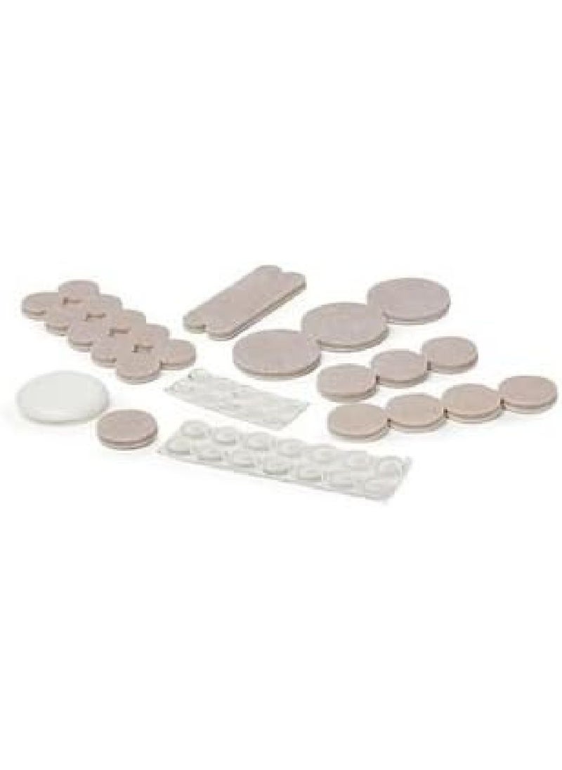 Parker & Bailey Parker & Bailey Felt Slider Bumper Kit – 16-Piece Furniture Protector Set, Prevents Scratches & Noise, Easy to Install for Hardwood & Tile Floors  - Image 2