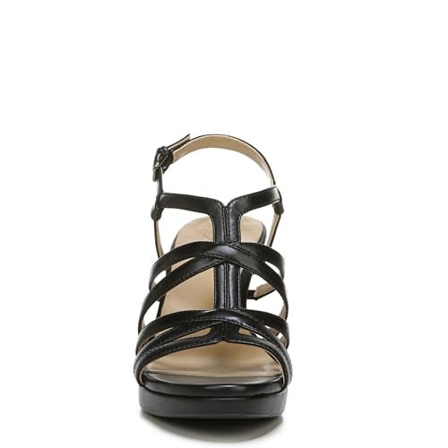 Naturalizer Womens Baylor Strappy High Heel Dress Sandal Black Smooth 9.5 M - Image 2