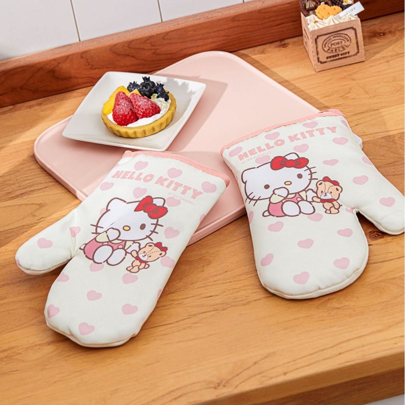 Sanrio Cartoon Oven Mitts Heat Resistant Blue - Image 3