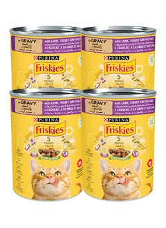 PURINA Friskies Lamb & Turkey & Vegetables in Gravy for Cats 400g*4  - Image 1