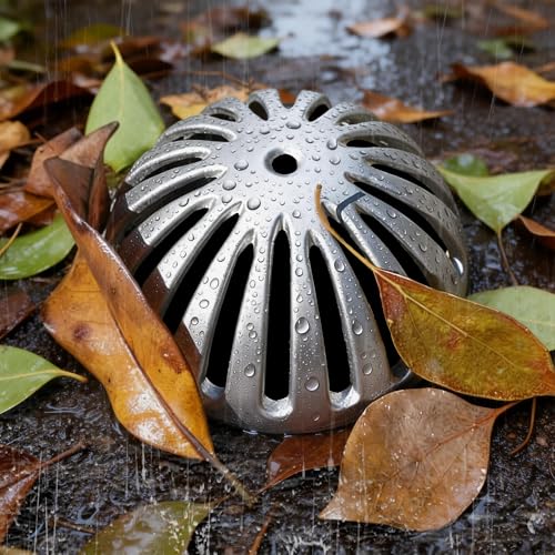 Leyso Heavy Duty Aluminum Drain Covers, Sink Drain Cover, Floor Drain Cover, Dome Strainer Cover for Compartment Sink, Kitchen, Outdoor, Garden, Restaurant 5-1/2" W x 2-1/4"H (10 PCS) - Image 4