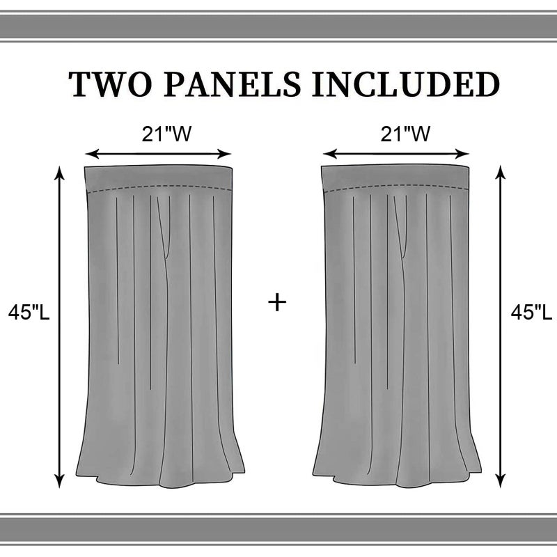 TKUYO Forest Curtains, Gothic Natural Scenery Fantasy Dark Black Misty Foggy Mysterious Forest Woodland Tree Art Printed Window Drapery Treatments for Bedroom Living Room Home Halloween Decor,42"x45" Inch - Image 5