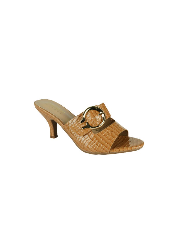 Michelle Morgan Michelle Morgan Ladies Kitten Heel 213RC002 Brown  - Image 1
