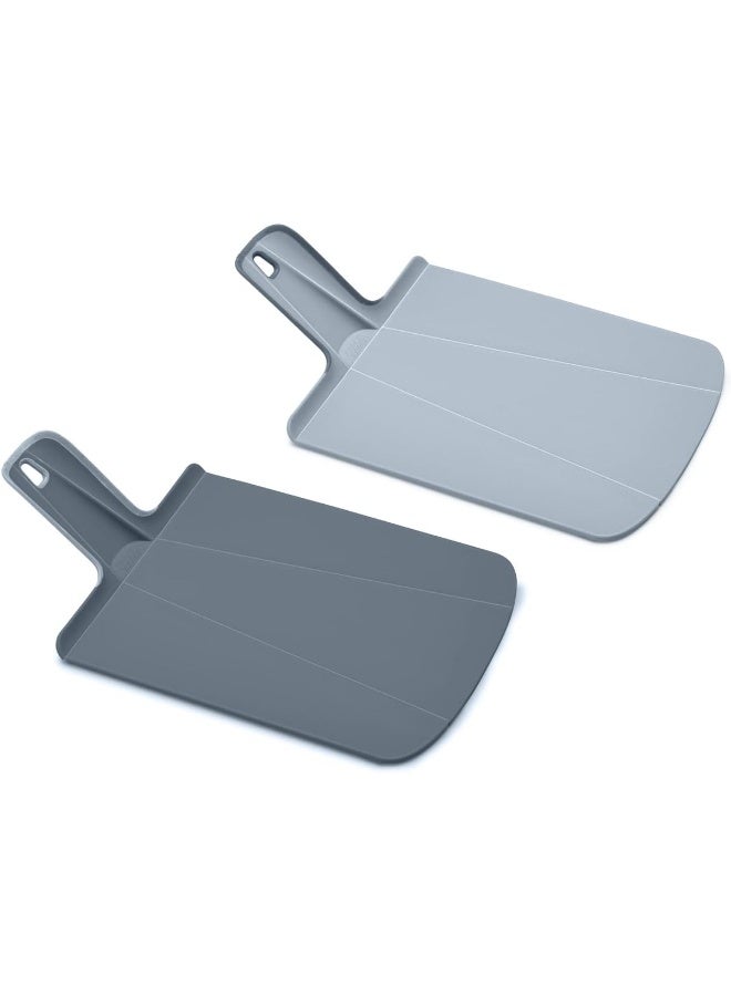 Joseph Joseph Chop2Pot Plus Folding Chopping Board Easy-Grip Handle 2-pack - Small - Sky - Image 1
