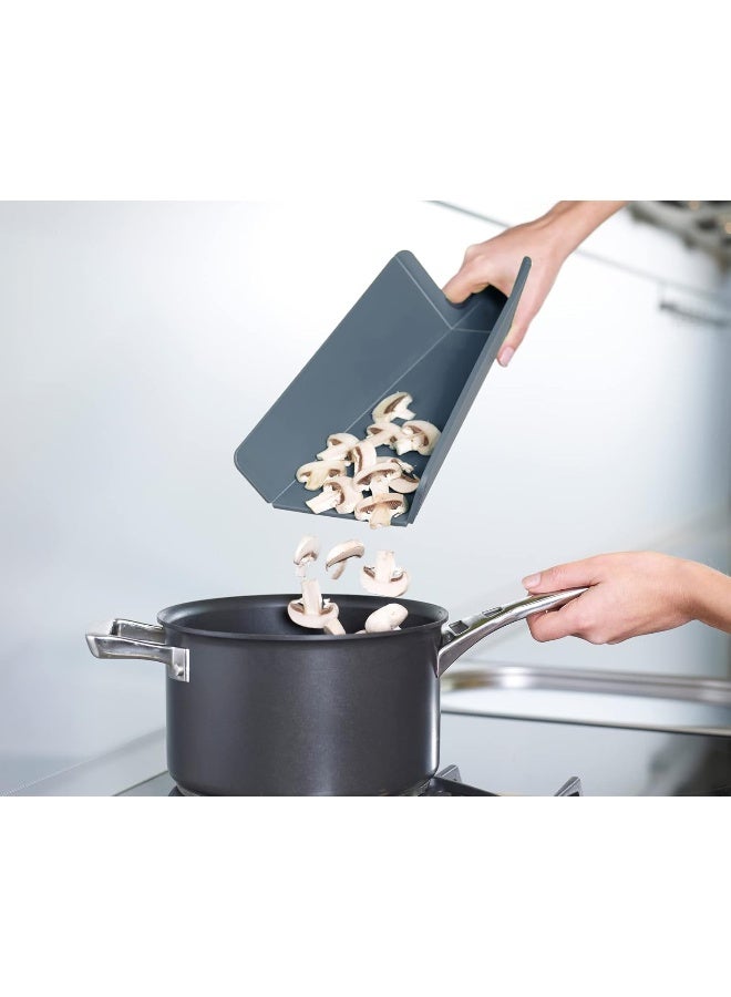 Joseph Joseph Chop2Pot Plus Folding Chopping Board Easy-Grip Handle 2-pack - Small - Sky - Image 5