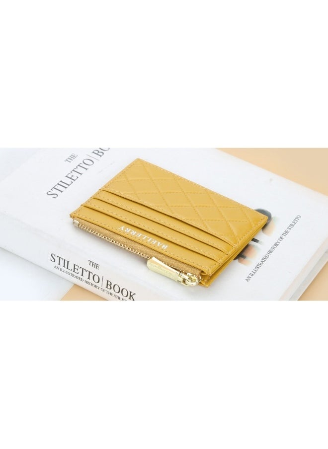 baellerry Women's Diamond Check Candy Colored Purse Driver's License Cover Mini Multi-card Holder Card Cover  - Image 2