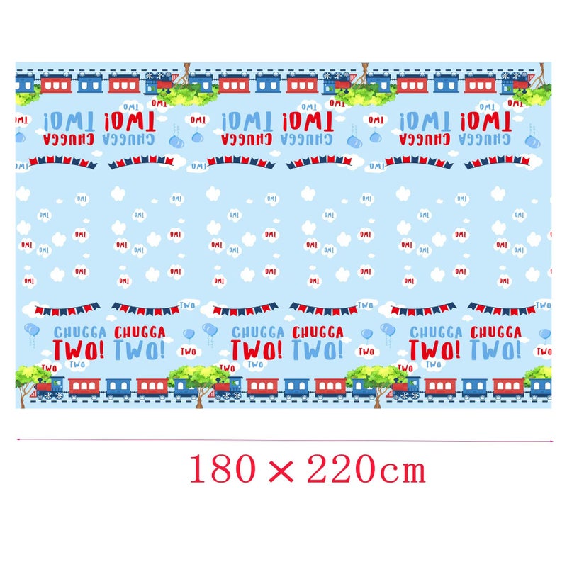 BEOXAGAR Chugga Chugga Two Two Party Supplies,Train 2nd Birthday Party Supplies,2nd Birthday Decorations For Boys,Chugga Chugga Two Two Party Decorations, - Image 4
