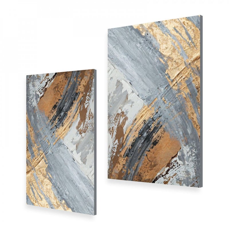 Marktna A double canvas painting with a modern design, total size 80 x 60 cm - Image 2