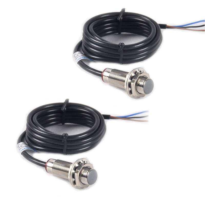 HiLetgo 2pcs NJK-5002C Hall Effect Sensor Proximity Switch NPN 3-Wires Normally Open - Image 1