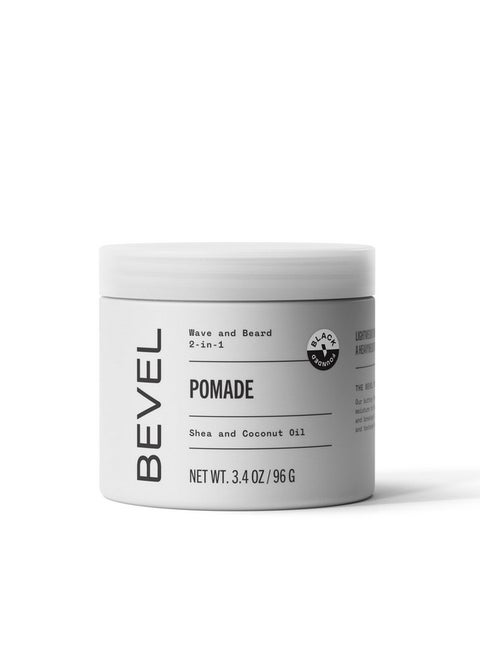 Bevel Beard Balm & Hair Pomade for Waves with Coconut Oil and Shea Butter, Locks in Moisture to Help Reduce Frizz and Breakage, Beard Care for Men, 3.4 Oz