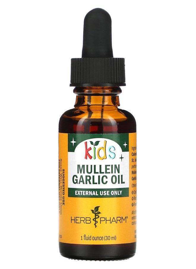 HERB PHARM Kids Mullein Garlic Oil 1 fl oz (30 ml) 