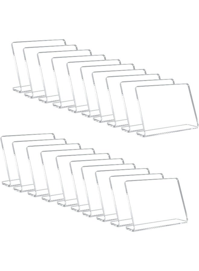 TPGP 20 Pack Acrylic Mini Chalkboard Sign for Food, Clear Mini Tabletop Chalkboard Signs, Small Buffet Chalkboards Signs for Bakery, Birthday Parties, Message Board Signs, Buffet, Weddings and Retail  - Image 1