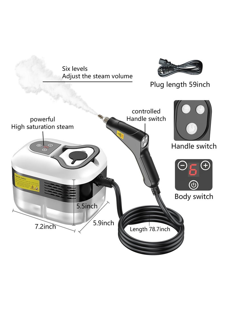 Joshberg Handheld Steam Cleaner High Pressure Steamer Portable Steam Cleaning Machine for Home Use With 3 Brushes - Image 2