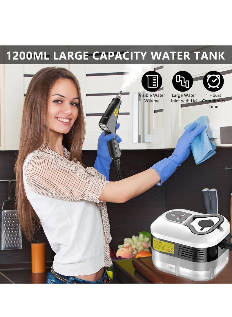 Joshberg Handheld Steam Cleaner High Pressure Steamer Portable Steam Cleaning Machine for Home Use With 3 Brushes - Image 3