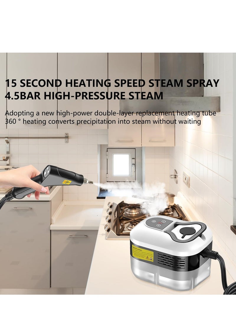 Joshberg Handheld Steam Cleaner High Pressure Steamer Portable Steam Cleaning Machine for Home Use With 3 Brushes - Image 4
