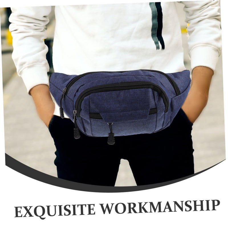 Yardwe Large Capacity Men Waist Bag Adjustable Strap Multi Pocket Outdoor Sports - Image 4
