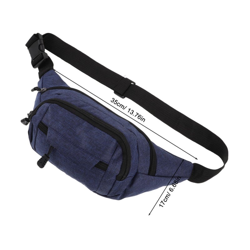 Yardwe Large Capacity Men Waist Bag Adjustable Strap Multi Pocket Outdoor Sports - Image 3
