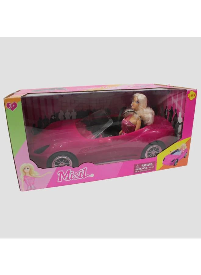 Defa Misil Doll with Convertible Car - Image 1