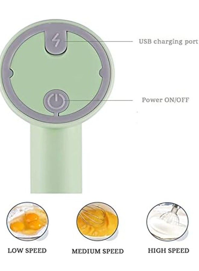 general XIEXIUXIA Electric Whisk Stainless Steel Mini USB Charging Whipped Cream Egg White Baking Automatic Mixer Kitchen Tools - Image 3