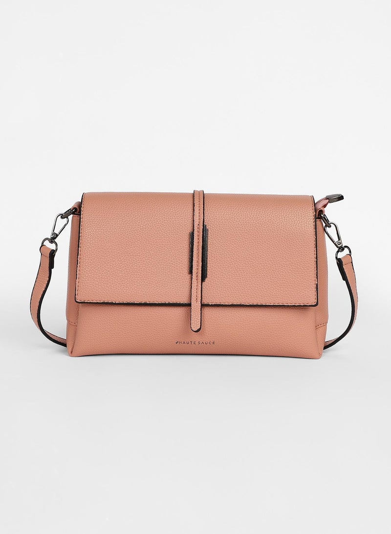 Haute Sauce Women's The Dash Shoulder Bag - Nude Pink - Image 4