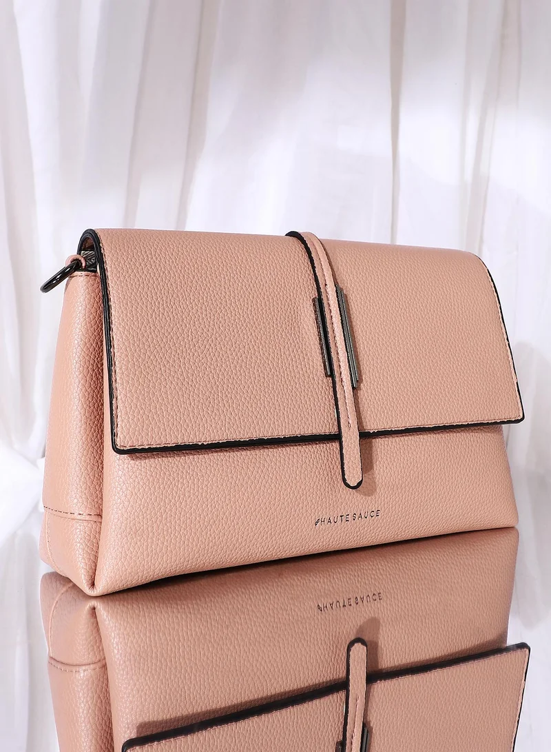 Haute Sauce Women's The Dash Shoulder Bag - Nude Pink