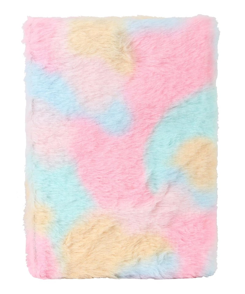 JIADA Unicorn A5 Soft Fur Fabric Diary/Personal Notebook - Pink - College/School - 80 - Image 3