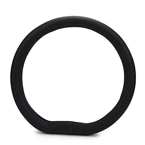 Zapcart ExtraGripDshape14 Flat Bottom D-Shape Anti-Slip Steering Wheel Cover Compatible with MG Hector, Black - Image 1