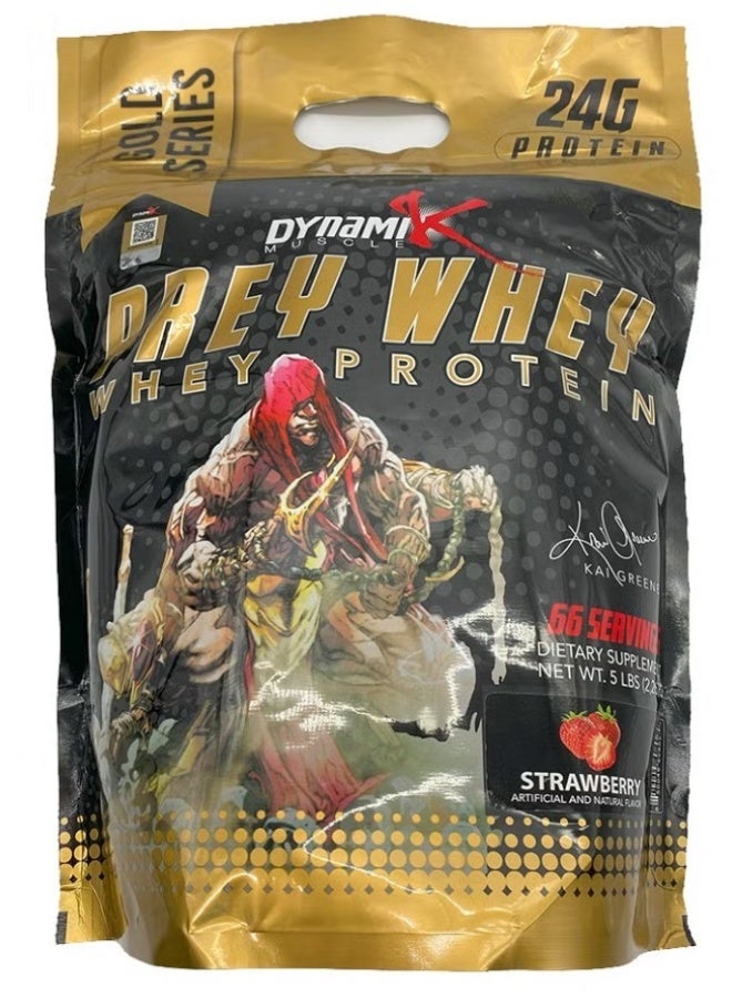 DYNAMIK GOLD SERIES PREY WHEY 5LBS - STRAWBERRY