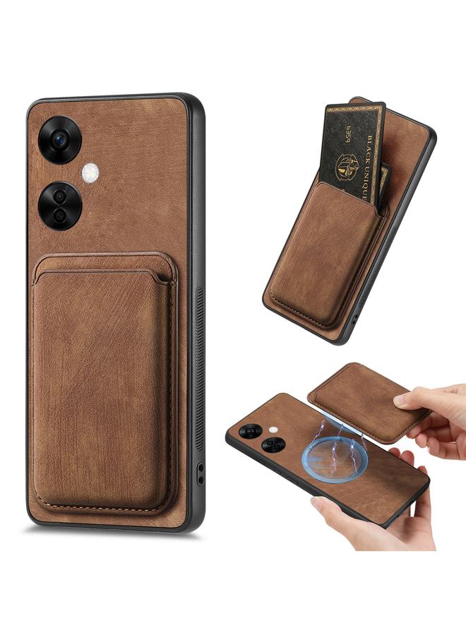 S-TOP Case For OnePlus Nord CE3 Lite Retro Leather Card Bag Magnetic Phone Case - Image 1