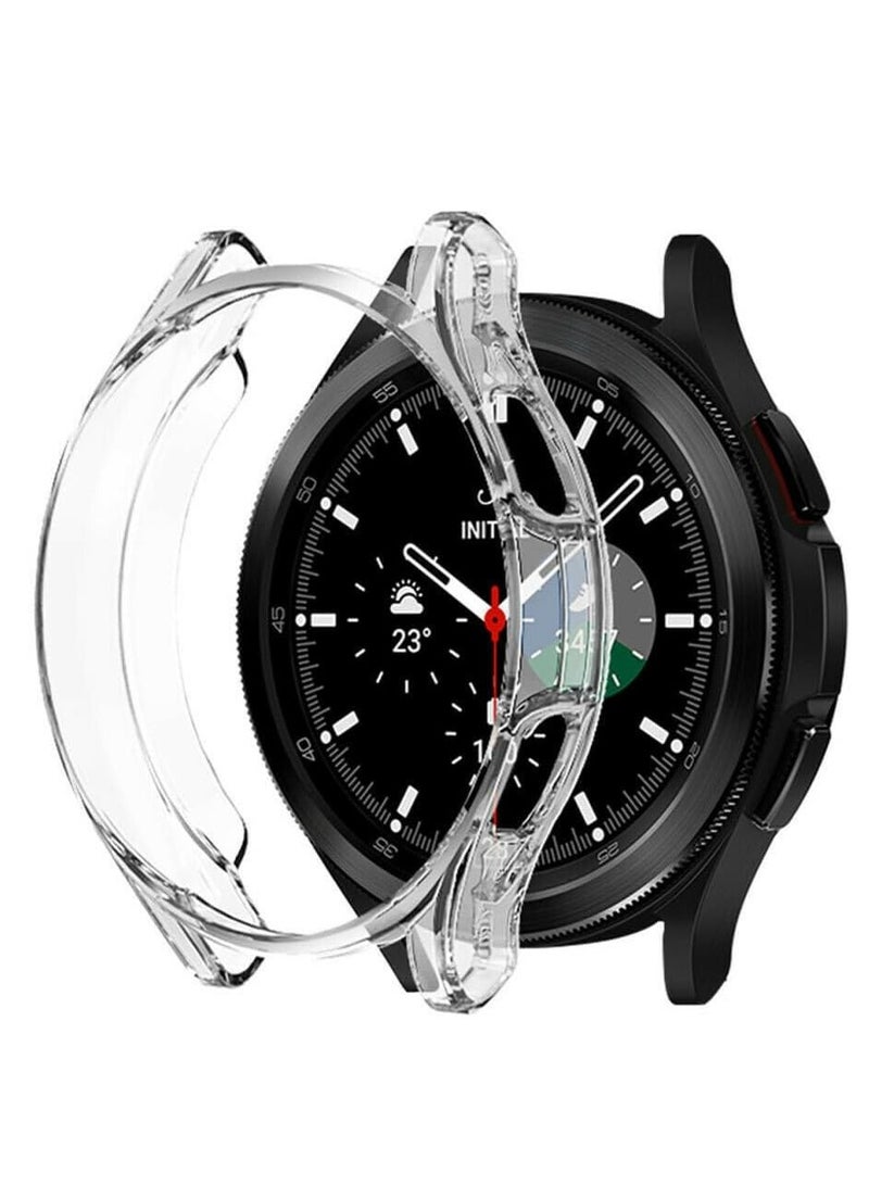 Case Compatible with Samsung watch 4 classic 46mm Case All-Around Screen Protector Watch Soft TPU Shockproof Cover Slim Guard Thin Bumper Shell Protector (Clear) - Image 4