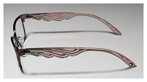 Koali By Morel 6941k Womens/Ladies Designer Full-rim Sophisticated In Style Eyeglasses/Spectacles (49-17-135, Plum/Rose) - Image 4