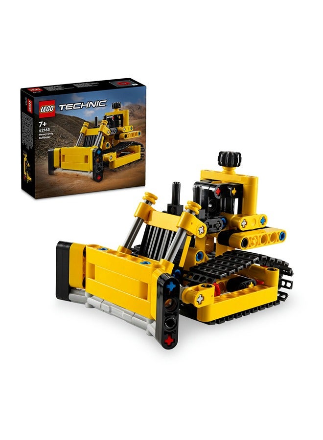 LEGO Technic Heavy-Duty Bulldozer Construction Toy 42163 (Age 7+, 195 Pieces) - Image 1