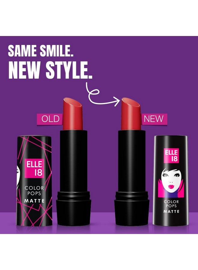 Elle 18 Color Pop Matte Lip Color|| R34|| Selfie Red|| 4.3 G - Image 3