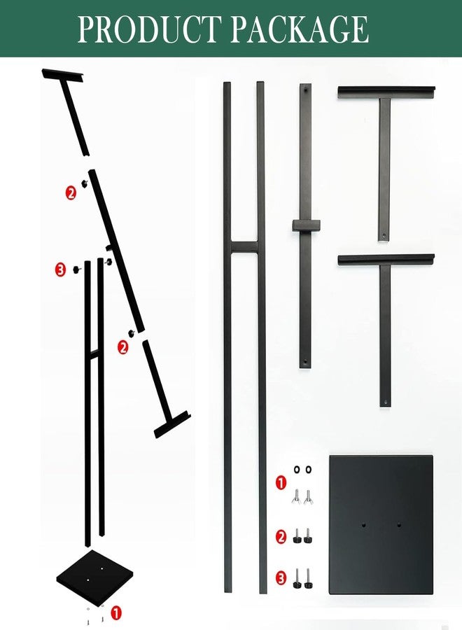 Climberty® Upright Sign Stand Stainless Steel Sign Holder Tilting Display Stand Rack with Adjustable Height & Angle, Commercial Advertisement Poster Stand Restaurants Menu Stand - Image 4