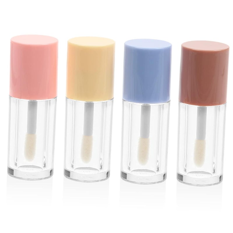DOITOOL 4pcs Lip Gloss Tubes with Refillable Empty Lip Balm Containers for Cosmetic Use for Gloss Samples and Travel Essentials - Image 1