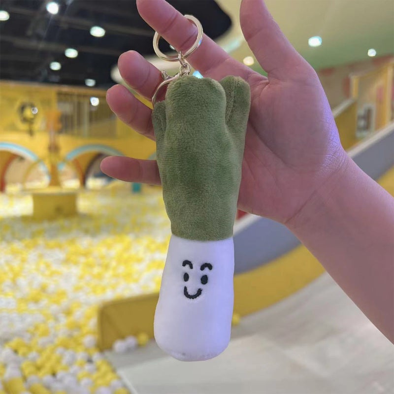 Cute Plush Keychain 7cm Short Plush Material Fun Cartoon Character Plush Onion Pendant - Versatile Design Cartoon Plush Keychain for Backpacks Bags Keys Decoration - Image 5