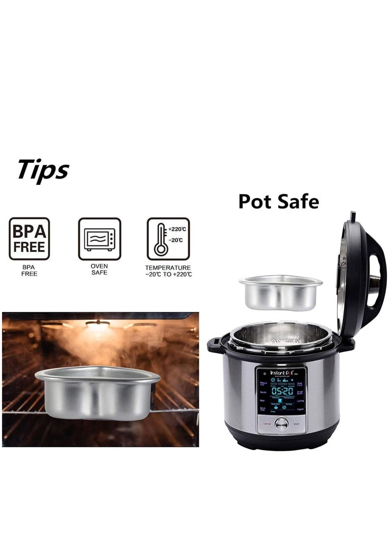 Barakah Aluminum Heart Shaped Cake Set for Day and Home 4 and 6 Inch of 2 DIY Baking Mold Tool - Image 4