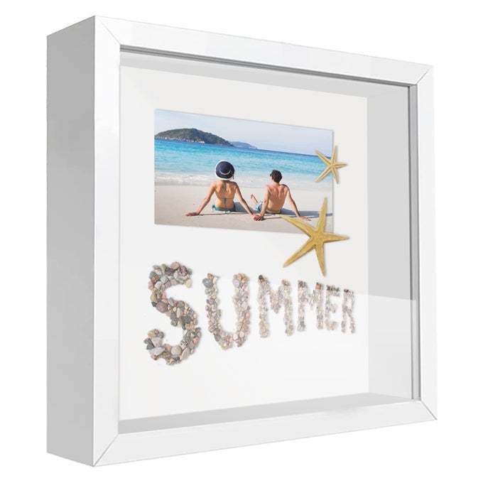 SUNMEG 3D Shadow Box Frame 10x10 Picture Frame Wooden Deep Display Personalised Photo Frames for Crafts Anniversary Wedding Graduation