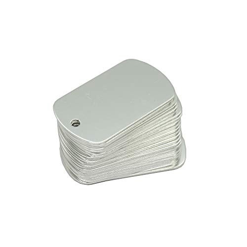 StayMax Aluminum Blank Tags Stamping Blanks 25 Pack (Silver) - Image 5