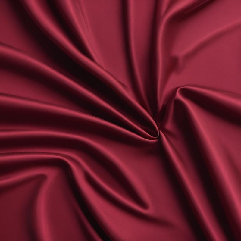 KEDARA CLOTH Cotton Feel Glace Cotton Elastic Fitted 72 x 72 Size Set of 2 Fitted Sheets with 4 Pillowcases 1000 TC 100 Egyptian Cotton 72 x 72 Burgundy Solid - Image 2