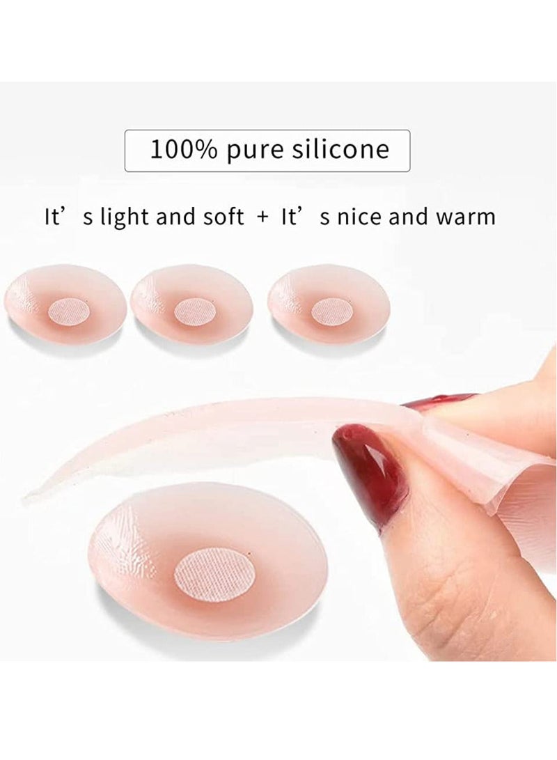 Glamroot Women's Reusable Adhesive Stick on Bra Pad Petals Nipple Cover/Stickers/Pasties With Box -3 Pairs - Image 3
