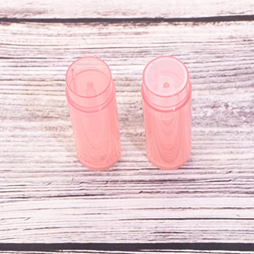 Mini Skater 20Pcs 3/16 Oz (5.5ml) Translucent Lipstick Cosmetic Empty Lip Gloss Lipstick Balm Tube With Caps Container Bottle For Lady Women Makeup Tool (Pink) - Image 2