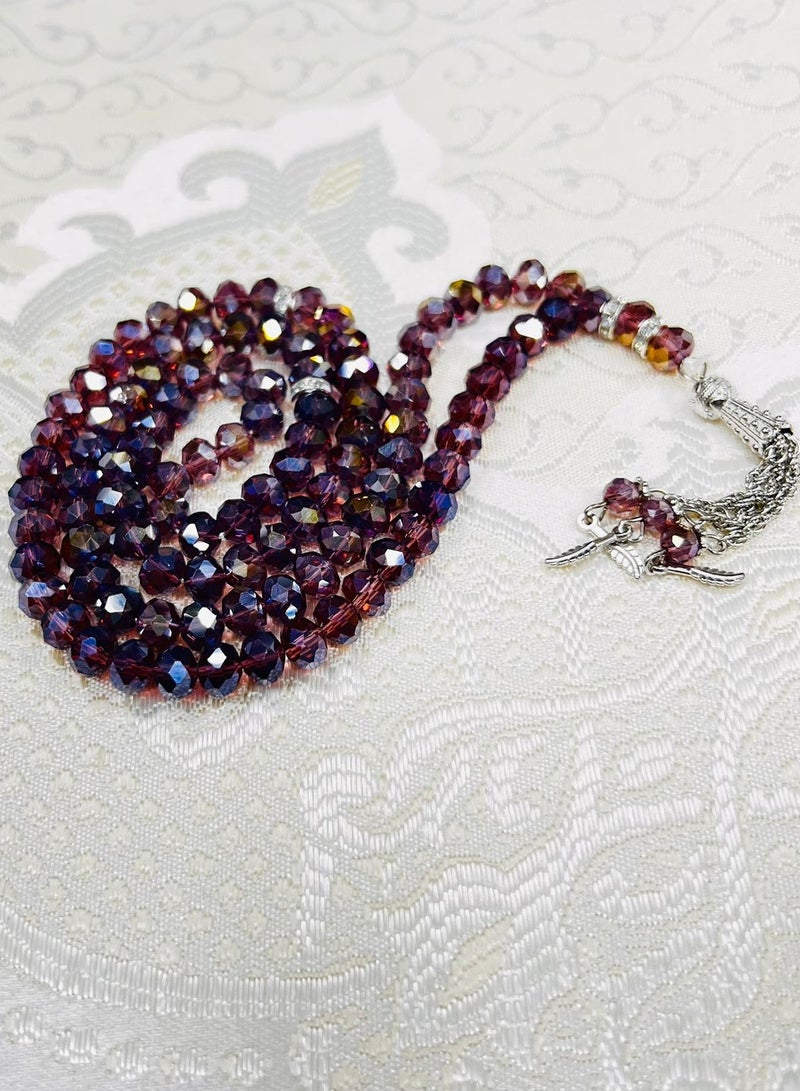 Crystal Rosary Beads 12 Pieces  Wonderful shine Bead size Average number of beads 100 beads in each rosary.
