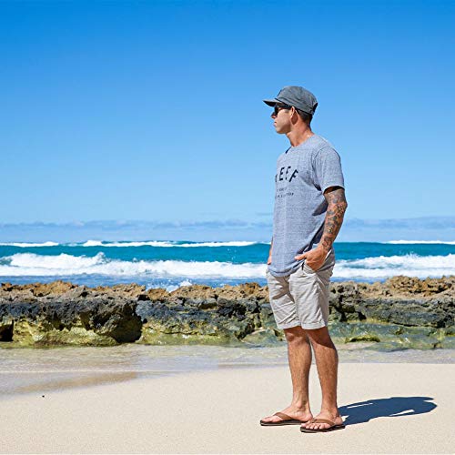 Reef Twinpin Mens Beach Flip Flop, Soft Cushion Footbed, Water Friendly, Brown, 12 - Image 2